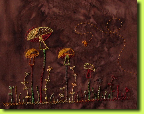 Gestickte Pilze, Variante 2