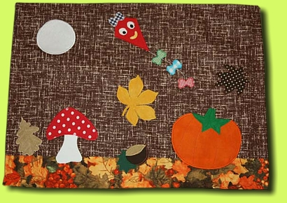 Herbstlicher Halloween-Tischläufer Michi
