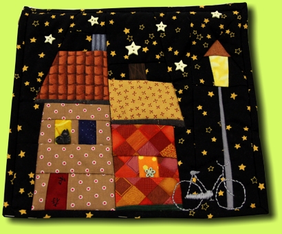 Haus bei Nacht Rosemarie C.